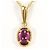 Autre Marque Collana in oro giallo 18K con tormalina rosa D'oro