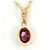 Autre Marque Collana in oro giallo 18K con tormalina rosa D'oro - vista 3