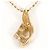 Autre Marque Collar de oro rosa 18K y diamantes Dorado - vista 3