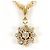 Autre Marque 18K Goldkette mit Diamant Golden