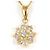 Autre Marque Collar de oro amarillo 18K con diamante Dorado