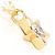 Autre Marque Halskette aus 18K Gelbgold mit Diamant Golden - Ansicht 2