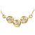 Autre Marque Collar de oro amarillo de 18K y diamantes Dorado