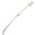 Autre Marque Pulseira de berloques em ouro rosa 18K com diamante Dourado