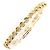 Autre Marque Pulsera de dijes en oro amarillo de 18K con diamantes Dorado