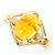 Autre Marque Ehering aus 14K Gelbgold mit Diamant und Opal Golden