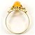 Autre Marque Ehering aus 14K Gelbgold mit Diamant und Opal Golden - Ansicht 3
