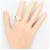 Autre Marque Bandring aus 18K Gelbgold mit Diamant Golden - Ansicht 7