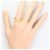 Autre Marque Anello a fascia in oro giallo 18K con diamante D'oro - vista 6