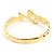 Autre Marque Ehering aus 18K Gelbgold mit Diamant Golden - Ansicht 3