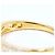 Autre Marque Anello a fascia in oro giallo 18K con diamante D'oro - vista 4