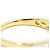 Autre Marque Anello a fascia in oro giallo 18K con diamante D'oro - vista 5