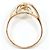 Autre Marque Anello fede in oro rosa 18K con diamante D'oro - vista 2