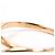 Autre Marque Anello fede in oro rosa 18K con diamante D'oro - vista 4