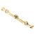 Autre Marque Anello fede in oro giallo 18K con diamante D'oro