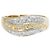 Autre Marque Bague alliance en or 18K avec diamant Doré