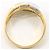 Autre Marque Bague alliance en or 18K avec diamant Doré - vue 3