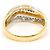 Autre Marque Bague alliance en or 18K avec diamant Doré - vue 4