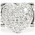 Autre Marque Anillo alianza de oro blanco 18K con diamante Dorado - vista 2