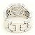 Autre Marque Anillo alianza de oro blanco 18K con diamante Dorado - vista 4