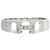 Autre Marque Anello fede in oro bianco 18K e diamanti D'oro