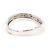Autre Marque Anello fede in oro bianco 18K con diamante D'oro - vista 3