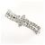 Autre Marque Anello fede in oro bianco 18K con diamante D'oro