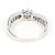 Autre Marque Anello fede in oro bianco 18K con diamante D'oro - vista 3