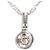 Autre Marque Collar de oro blanco 14K con diamante Dorado
