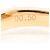 Autre Marque Anel aliança em ouro rosa 18K com 1 diamante Dourado - vista 6