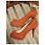 Zara Orange Wildleder Peep-Toe Pumps - Ansicht 3
