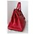 Borsa Hermès Birkin 35 Ghillies in Pelle Tadelakt Rosso - vista 3