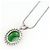 Autre Marque Collana in platino con diamante e giadaite - vista 3
