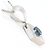 Autre Marque Collana in oro bianco 18K con diamante blu D'oro - vista 2