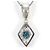 Autre Marque Collana in oro bianco 18K con diamante blu D'oro - vista 3