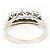 Autre Marque Bague alliance en platine et diamants - vue 4