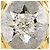 Autre Marque Anillo alianza de platino y oro amarillo con diamante Dorado - vista 2