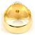 Autre Marque Anillo alianza de platino y oro amarillo con diamante Dorado - vista 4