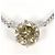 Autre Marque Collana in platino con diamante brown Marrone