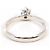 Autre Marque Platin-Ehering mit Diamant - Ansicht 4