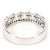 Autre Marque 18K White Gold Band Ring with Diamond Golden - view 4
