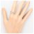 Autre Marque 18K White Gold Band Ring with Diamond Golden - view 7
