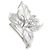 Autre Marque Ehering aus 18K Weißgold mit Diamant Golden