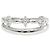 Autre Marque Anello fede in oro bianco 18K con diamante D'oro