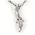 Autre Marque Collar de oro blanco 14K con diamante azul Dorado - vista 3