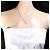 Autre Marque Collar de oro blanco 14K con diamante azul Dorado - vista 5