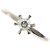 Autre Marque PT900 Platin-Ehering mit Diamant