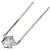 Autre Marque Collana in platino con pendente in diamante