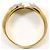 Autre Marque Anello fede in oro giallo 18K e platino con diamante D'oro - vista 3
