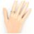 Autre Marque Ehering aus 18K Gelbgold und Platin mit Diamant Golden - Ansicht 6